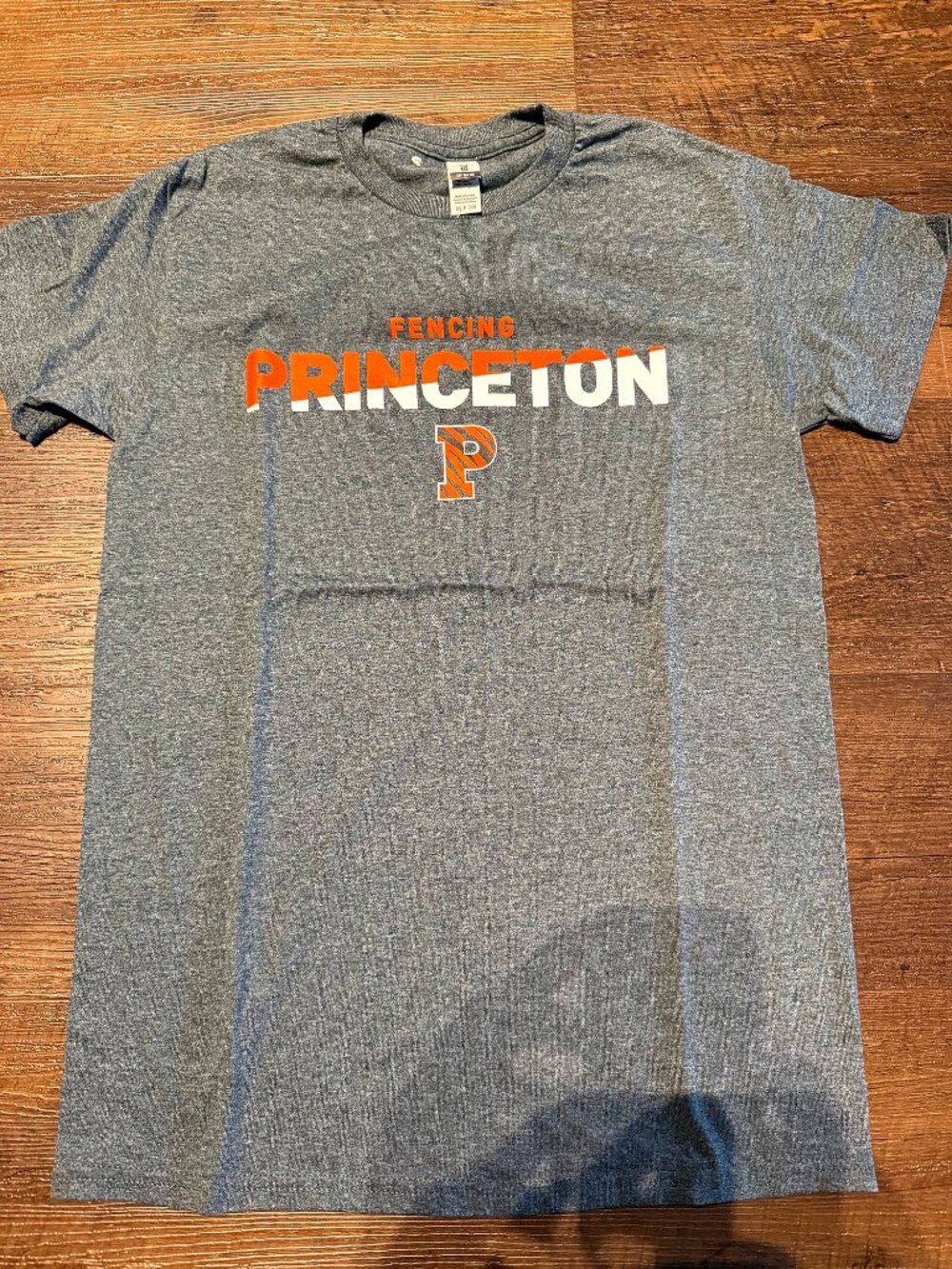 Princeton Fencing Adult S Heather Tee Gildan DryBlend Brand New